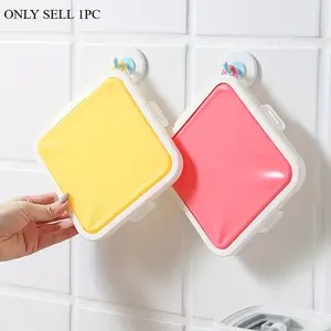 1pc Sandwich Lunch Box With Lid, Plastic Portable Toast Bread Sandwich Box With Hanging Loop, Kitchen Family Outdoor Picnic Large-capacity Bento Box, Can Be Heated And Sealed, Home Kitchen Supplies