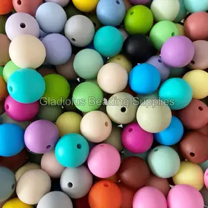 15mm round silicone beads - mixed colors 15mm round silicone beads - mixed colors