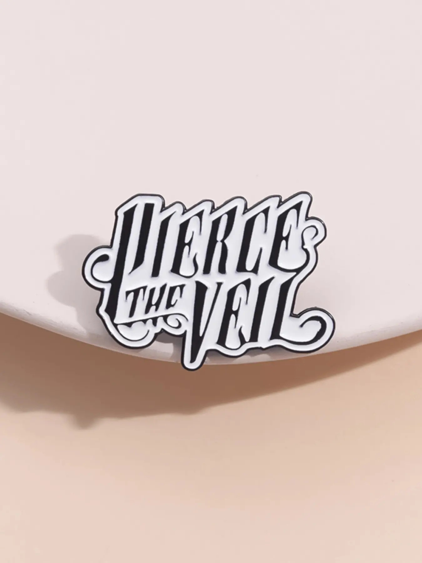 Ptv Band Badge Lapel Pin Post-Hardcore Rock Theme, Artistic Name Design, Music Merchandise Collection, Personalized Statement Decoration, Alloy Brooch Pin