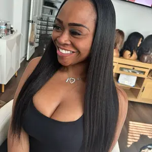 Double Kinky Straight Human Hair Bundles ~ Full & Natural