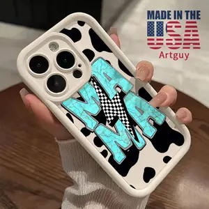 Phone case for iPhone 16 Pro Max 15 Plus 16E 14 13 12 11 XS XR Cow Skin Mama Advanced fashion gift Shockproof Silicone TPU Bumper Drop Protection Soft Cover