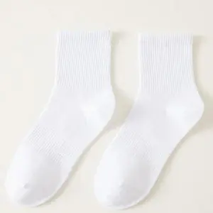 Four-season lightweight moisture-wicking and odor-resistant cotton socks, men's and women's matching mid-calf socks