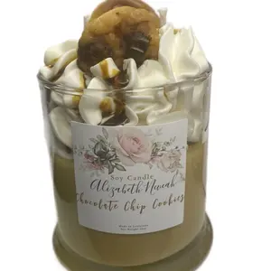12oz Dessery Soy Candle ,wax embeds bakery vibe Chocolate