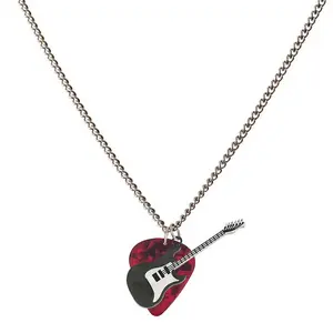 Guitar pick necklace, birthday gift for male and female music lovers, music necklace for guitar lovers, music necklace for men and women