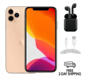 Refurbished Apple iPhone 11 Pro(Unlocked)-Good Condition with Wireless Earbuds & 1 Year Warranty  A2160