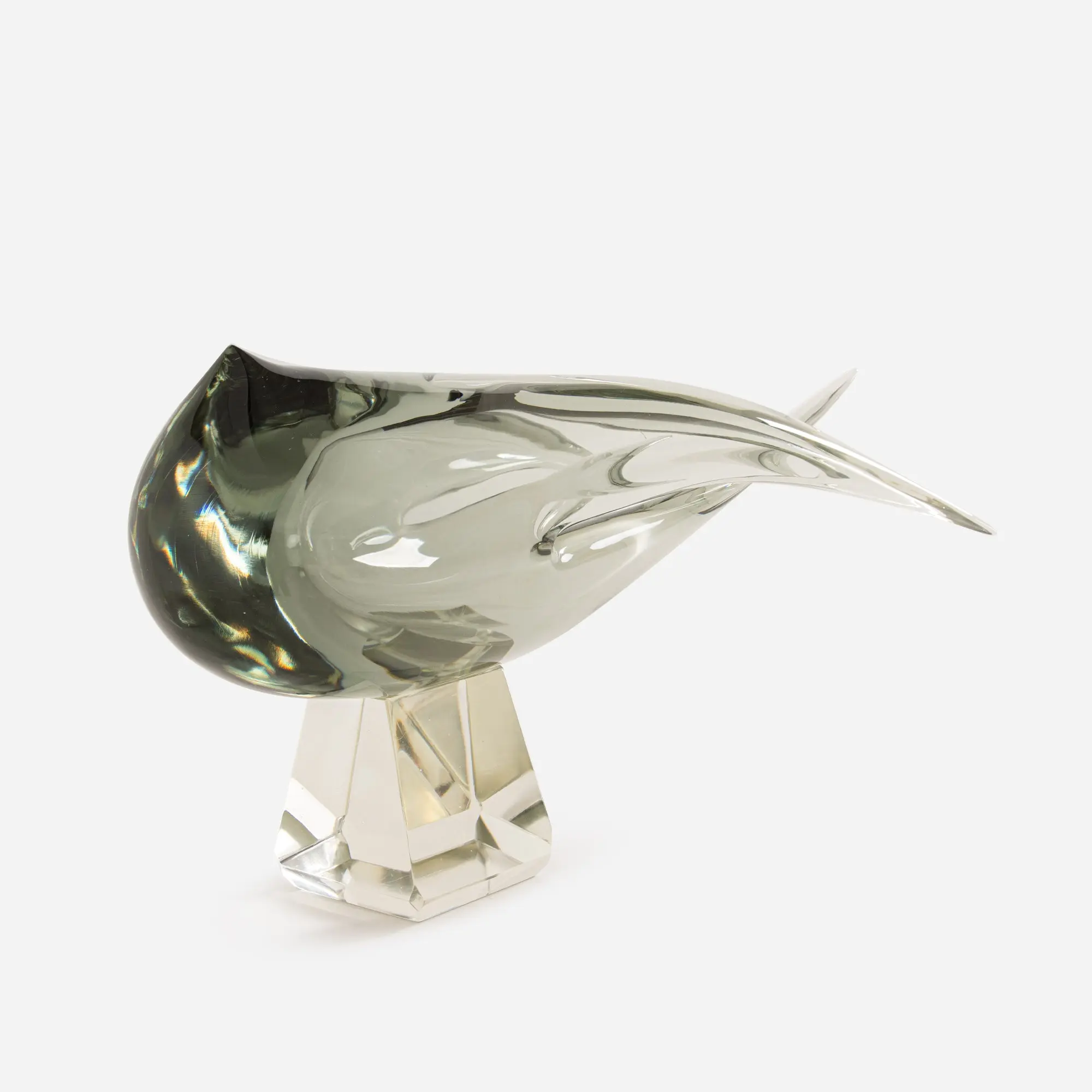 Glass Swallow Sculpture