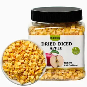 7.05oz Dried Diced Apples Natural Apple No Sugar Added Dehydrated Apple No Additives & No Flavoring Fruit Snack
