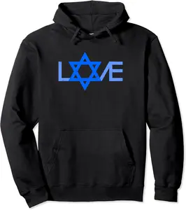 I Love Israel Jewish Star of David Gift for Jew Friend Pullover Hoodie - Evelynsa Shop 92B08GND9MJJ