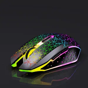 T34 Wireless Dual-Mode RGB Gaming Mouse, Colorful Lighting, Silent Keys, Type-C Charging, Suitable for PC Laptops and Desktops!