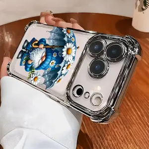 Umbrella Gnome Case for iPhone 17 Air 16 Pro Max 15 Plus 14 13 12 11 X Anti-Scratch Shockproof Full Camera Protection Durable Slim Silicone Cover