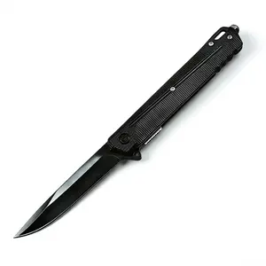 Sharp blade, folding knife, outdoor folding knife, suitable for camping and hiking, gifts for men and women, holiday giftsBlade with black DLC