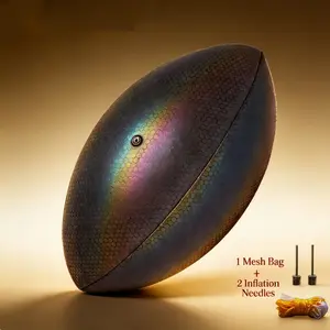 Professional American Football Size 9, Fluorescent Glow Ball, Color Night Light, Training Competition Use, Kids Youth Adult Gift Set, Sport