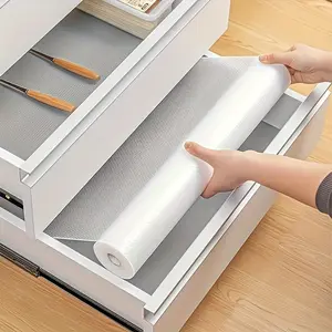 Non-Stick Kitchen Drawer Liner, Transparent Refrigerator Shelf Pad, Anti-Slip Cabinet Pads, Plastic Organizer for Sink Area, Transparent Cabinet Mat, Kitchenware