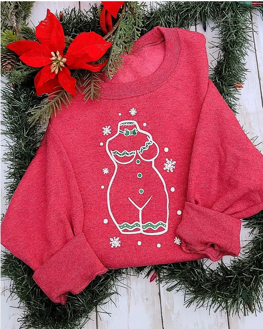 Curvy Gingerbread Crewneck Sweatshirt UNISEX