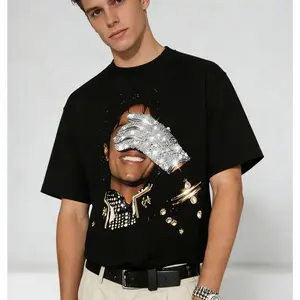 Summer Men's MJ Michael Jackson Printed 100%CottonNeutral O-Neck Short Sleeve Men's and Women's Fashion Hip Hop T-shirt Fan Gift good graphic tees High quality casual t‑shirt | daily outfit