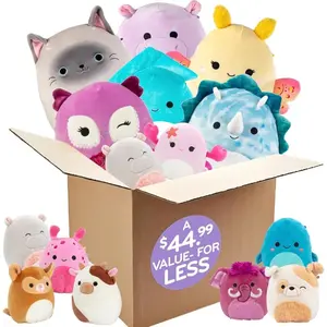 Squishmallows Mystery One 10" & Two 5" 3-Squish Value Pack - Get ONE Jumbo & Two Mini Jazwares Plush for Less - Soft & Squishy Stuffed Animal Toy - Great Gift Set for Kids, Girls & Boys