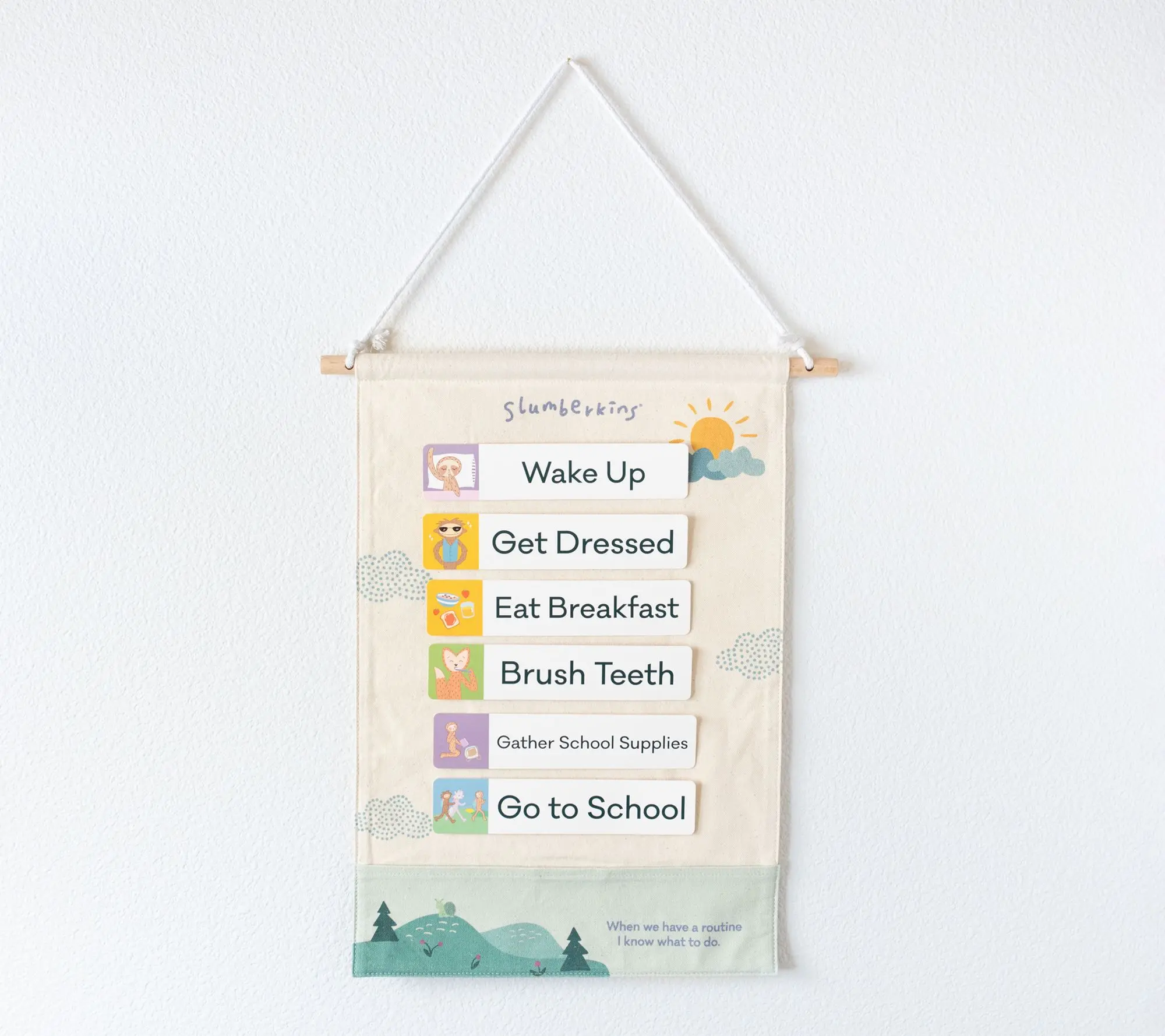 Slumberkins Routines Visual Schedule Kit