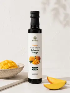 Levantine Mango Balsamic Vinegar 8.45 Fl. Oz - Tropical Tangy Smooth Flavor Infused with Real Mango Sweet & Acidic Perfect for Salads & Dipping Sauces Roasted Vegetables