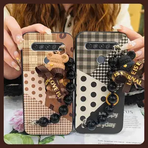 Cartoon Dirt-resistant Phone Case For LG Stylo6 Skin-friendly feel Black pearl pendant Simplicity soft case Back Cover Anti-knock Waterproof cute protective case silicone