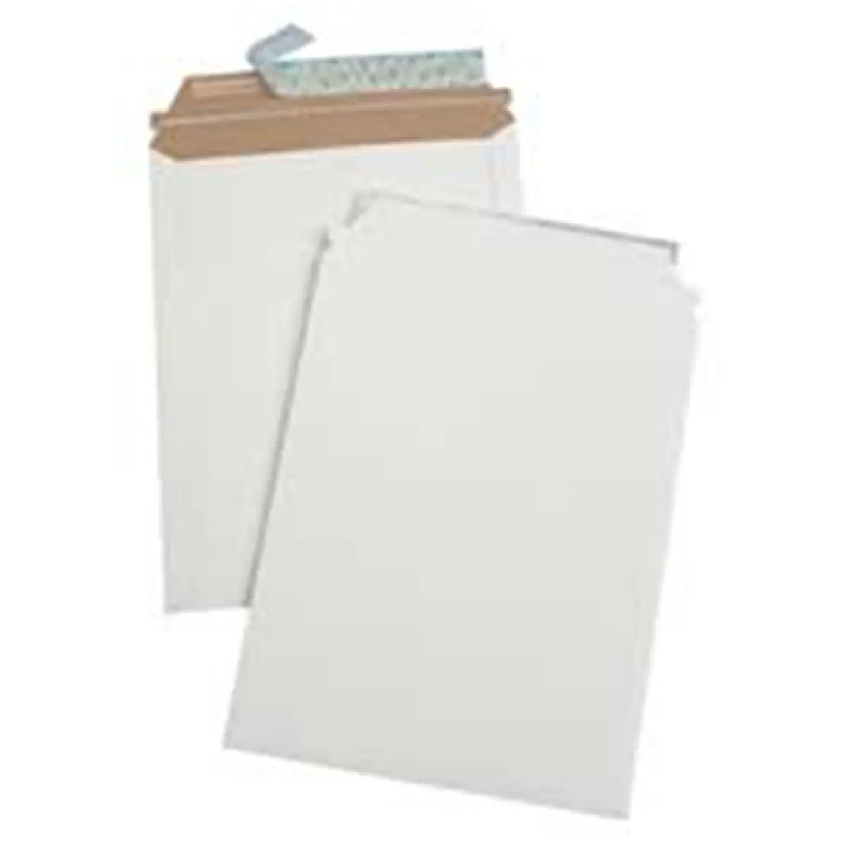 Quality Park Products QUA64019 Rectangular Photo-Document Mailer - 26 Pt. Fiberboard Cardboard - 12x15in White - 100% Recycled - Tear-String Redi-Strip Easy Opening - No Moisture Seal - for Mailing Important Documents, Office Stationery & Postal Supplies