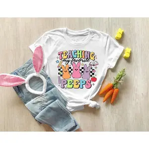 Teaching My Favorite Peeps Shirt,Teacher Shirt,Easter Teacher Shirt, Teacher T-Shirt, Teacher Tee,Peeps T-Shirt, Easter Shirt,Easter Day