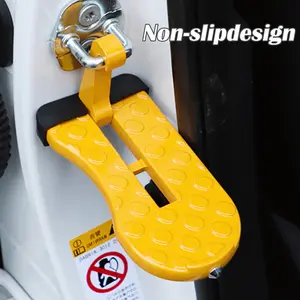 1 Count SUV Roof Step Assist, Requires no Tools to Install—Just Hook it onto the Door Latch Quickly, Gives a Steady Support to Load and Unload Luggage Effortlessly