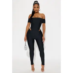 Isla Form Double Lined Jumpsuit - Black