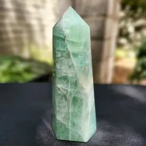 Green Flourite Crystal Tower