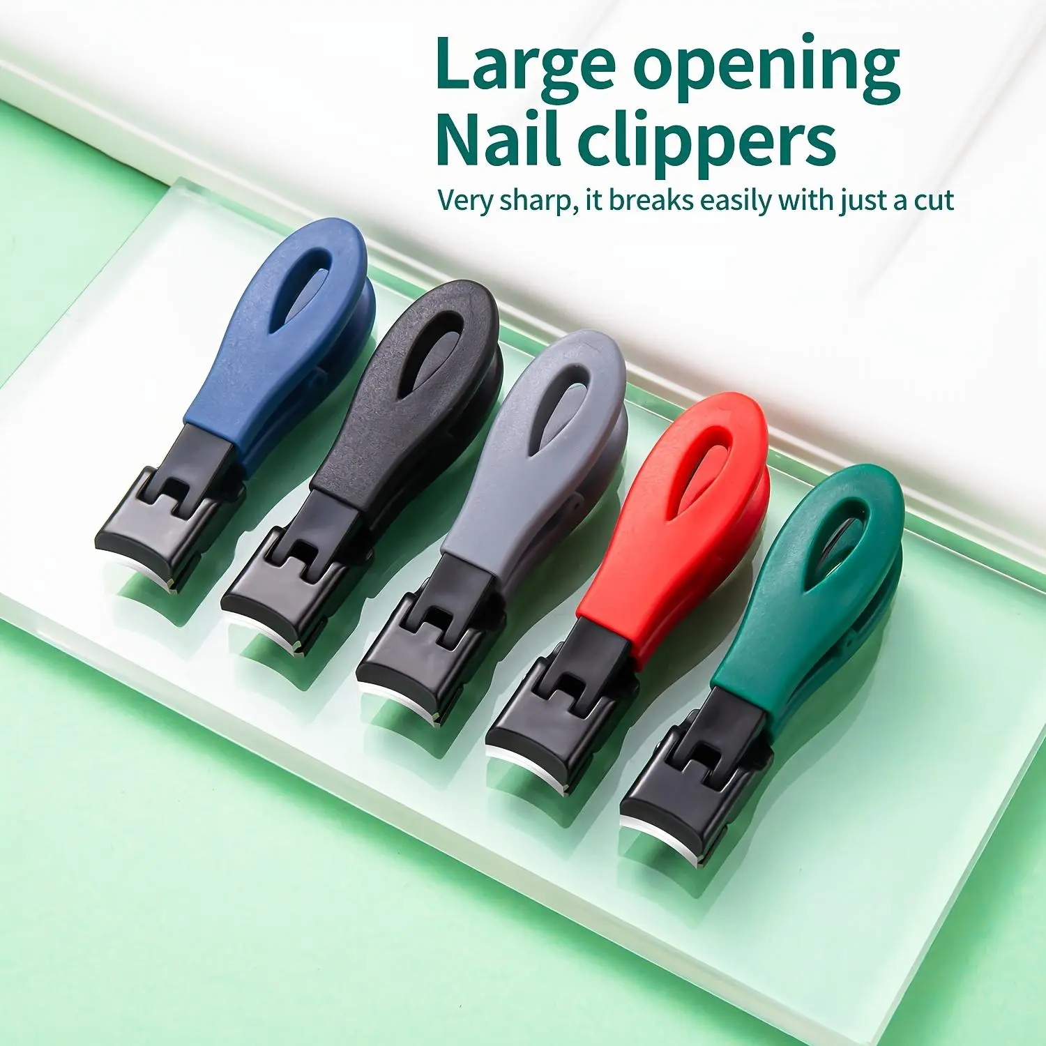 Large opening nail scissors for thick and hard nails, splash-proof nail scissors, sharp nail scissors, nail art tools
