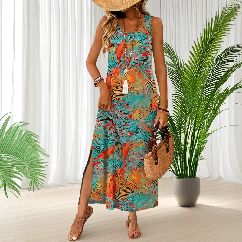 03-floral Blue Orange