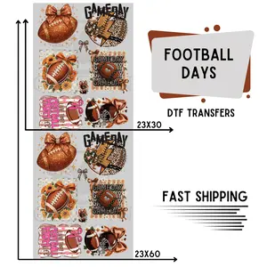Football Days | Premade DTF Transfer Gang Sheet For Graphic Tees