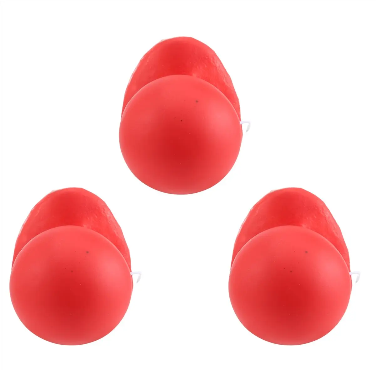 3Pcs Rubber Clown Noses - Honking, Squeaking, Unisex with Elastic Rope - Party Props for Adults' Halloween, Christmas Cosplay Costume Accessories