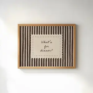 How Lucky Are We Wall Art  Green Stripe Quote Print