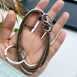 Pentagram Carabiner Zinc Alloy Metal Cross Oval Keychain Press Spring Buckle Bag Pendant Multi-Function Durable Outdoor Daily Decor Accessories for Bags and Keys Stylish Gift Gothic Cross Keychain