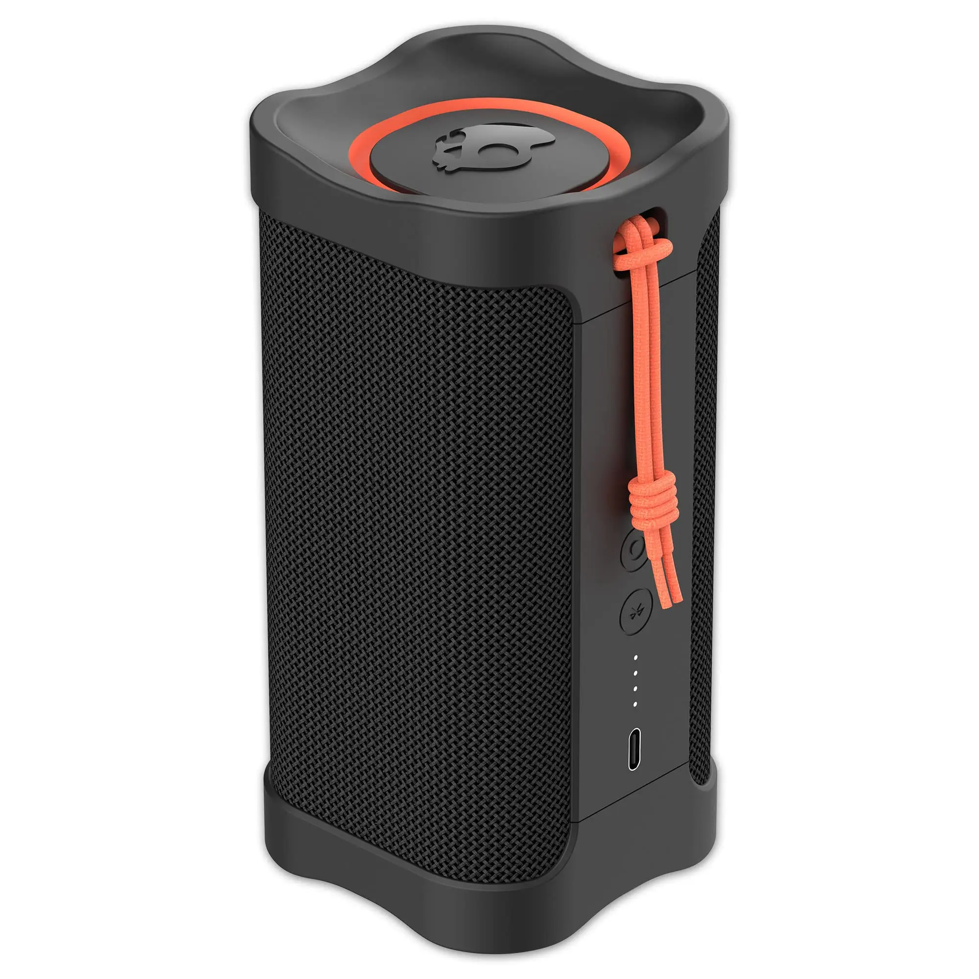 Skullcandy Terrain Outdoor Wireless Speaker - IPX7 Waterproof Portable Audio Device, Dual Custom Passive Radiators, 14-Hour Battery, Nylon Wrist Wrap, True Wireless Stereo, Charging Cable Included, Bonfire/Tailgate Ready, Woven Mesh, Bass Boost, True Ster