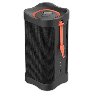 Skullcandy Terrain Wireless Bluetooth Speaker - IPX7 Waterproof Portable Speaker with Dual Custom Passive Radiators, 14 Hour Battery, Nylon Wrist Wrap, & True Wireless Stereo
