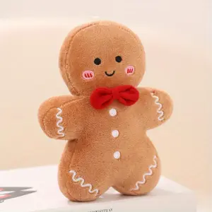 17cm/6.69in Christmas Gingerbread Man Plush Toy, Stuffed Animal, Cute Gingerbread Man, Home Decor To Create A Sense Of Atmosphere, Gifts For Friends, Christmas Decorations