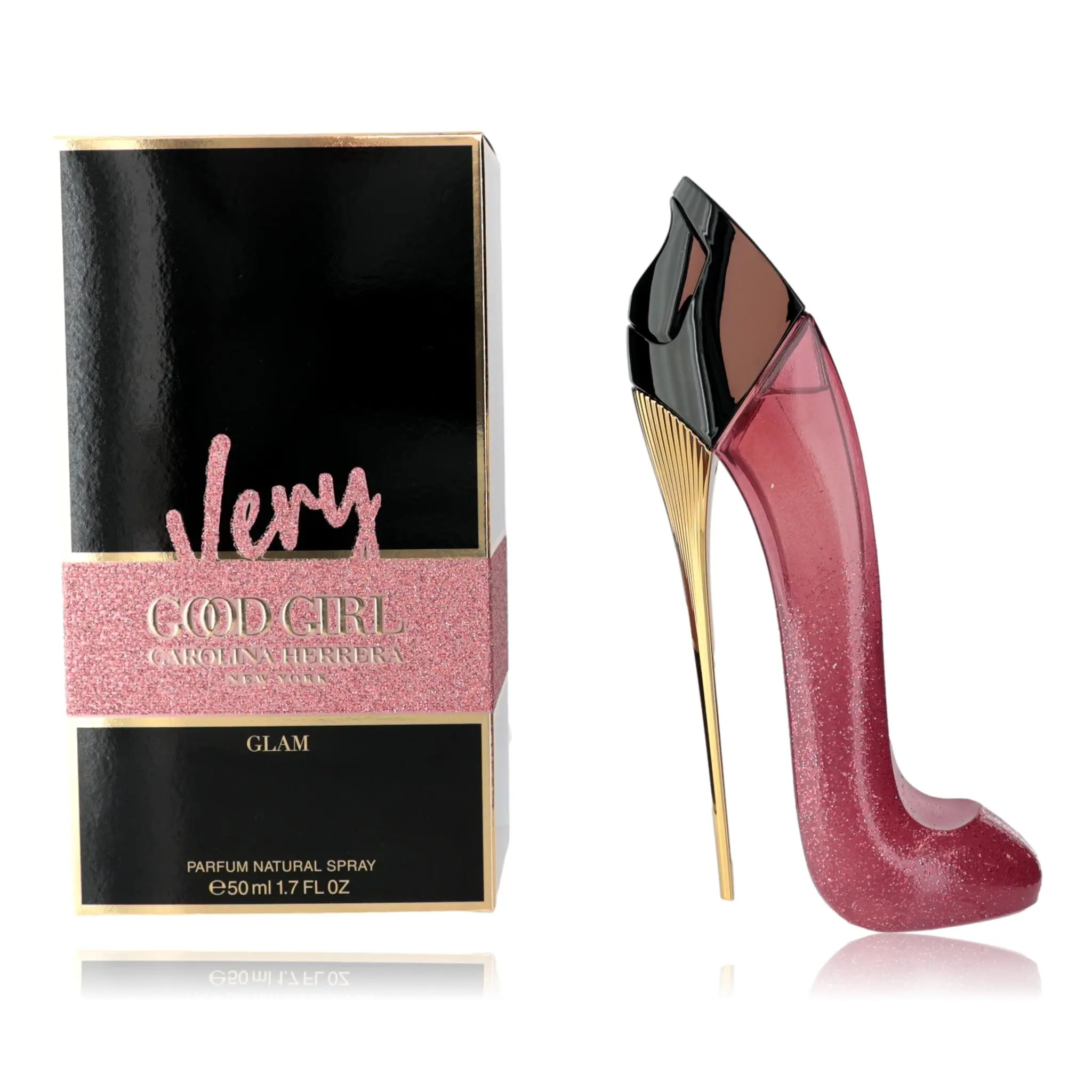 Women's Very Good Girl Glamour Spray by Carolina Herrera - 1.7 fl. oz (50 ml) Designer Bottle Fragrance, Luxurious Gift with High Heel Design Inspiration, Personal Care for Women, Includes Box