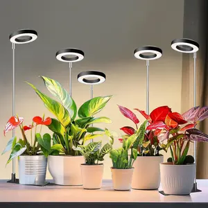 Grow Light, 48 LEDs Full Spectrum Plant Lights for Indoor Growing, Small Plant Grow Light with 3/9/12H Timer, 3 Color Modes, 10 Brightness, Height Adjustable Grow Lamp for Small Plants