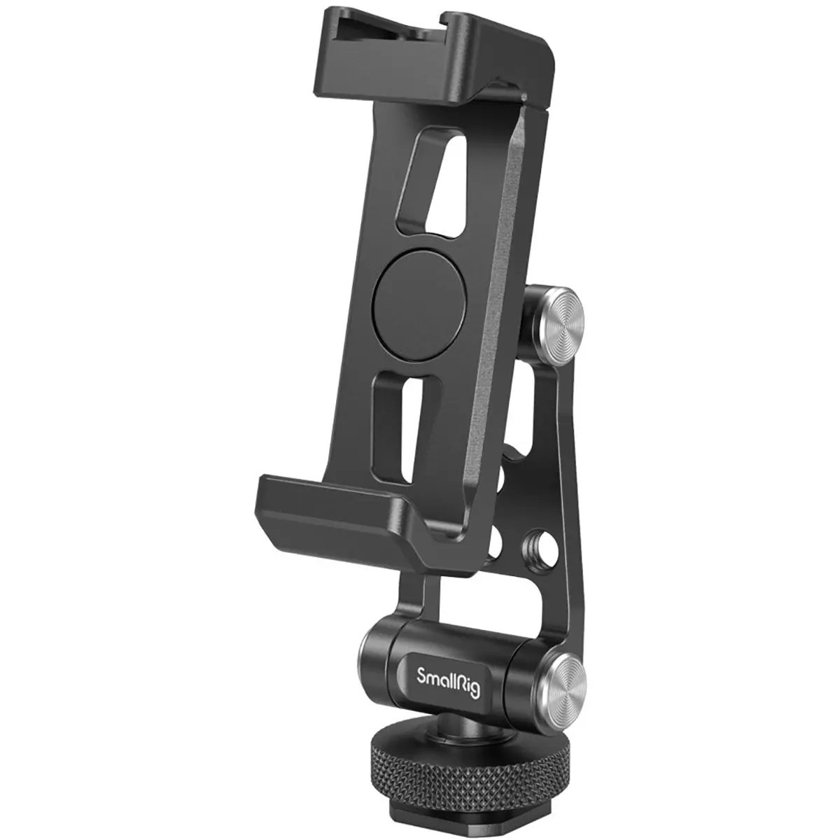 SmallRig Durable Metal Camera Phone Holder with Cold Shoe Mount, Adjustable Grip, Compact Design for Landscape Shooting & Compatible Devices/Accessories