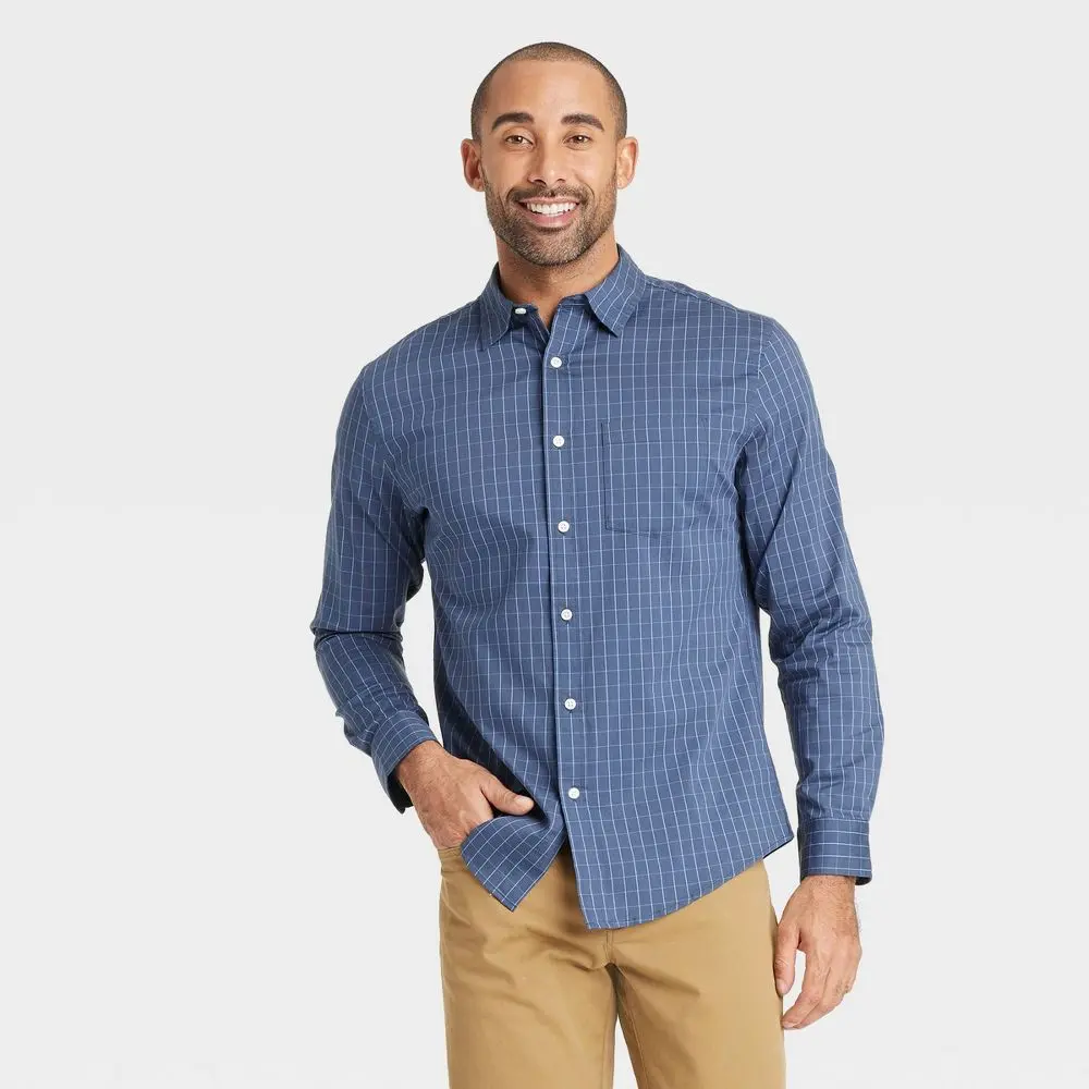 Men's Comfort Wear Long Sleeve Shirt - Goodfellow & Co