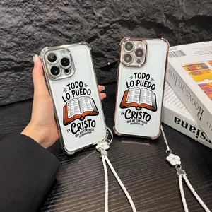 Bible Verse Aesthetic Phone Case for iPhone Samsung Galaxy 17Pro Max Air 16 15Plus 14 13 12 11 XR XS S25 S24 S23 S22 Cases Empowering Scripture Verse Pattern All Seasons Durable Bumper Minimalist Art Cellphone Protective Casing NN81