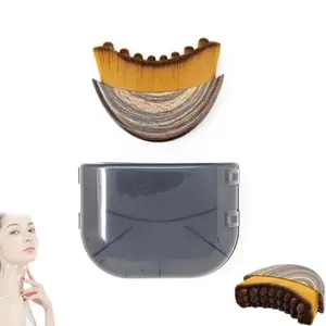 Lymphatic Contour Face Brush for Jawline & Chin Sculpting – Dry Brushing Massager for Double Chin Reducer, Lymphatic Drainage & Facial Fatigue Relief,  Ergonomically Designed to Fit The Skin Precisely, Facial Care Tool, Facial Beauty Massagers (1PCS)