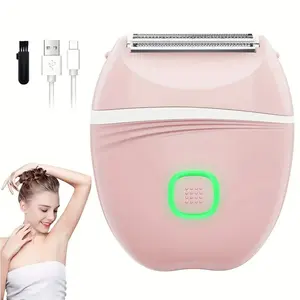 Women's Stainless Steel Blade Electric Razor, Foil Body Trimmer, USB Rechargeable Battery, Bikini Shaver, One-Button Switch, Portable, Rechargeable Hair Trimmer