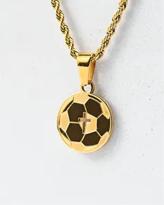 "Soccer x Cross" Necklace