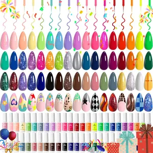 Beetles Nail Art Gel Liner Nail Polish, Reflective Glitter Neon Gel Polish Green Yellow Pink Blue Silver Color Gel for Nail Design French Nails Built Thin Brush