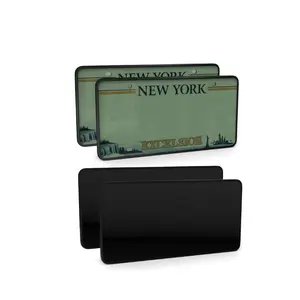 Stealth Blackout License Plate Cover Remote Control Double Kit for USA Canada Car Accessories Vehicle Privacy Solution