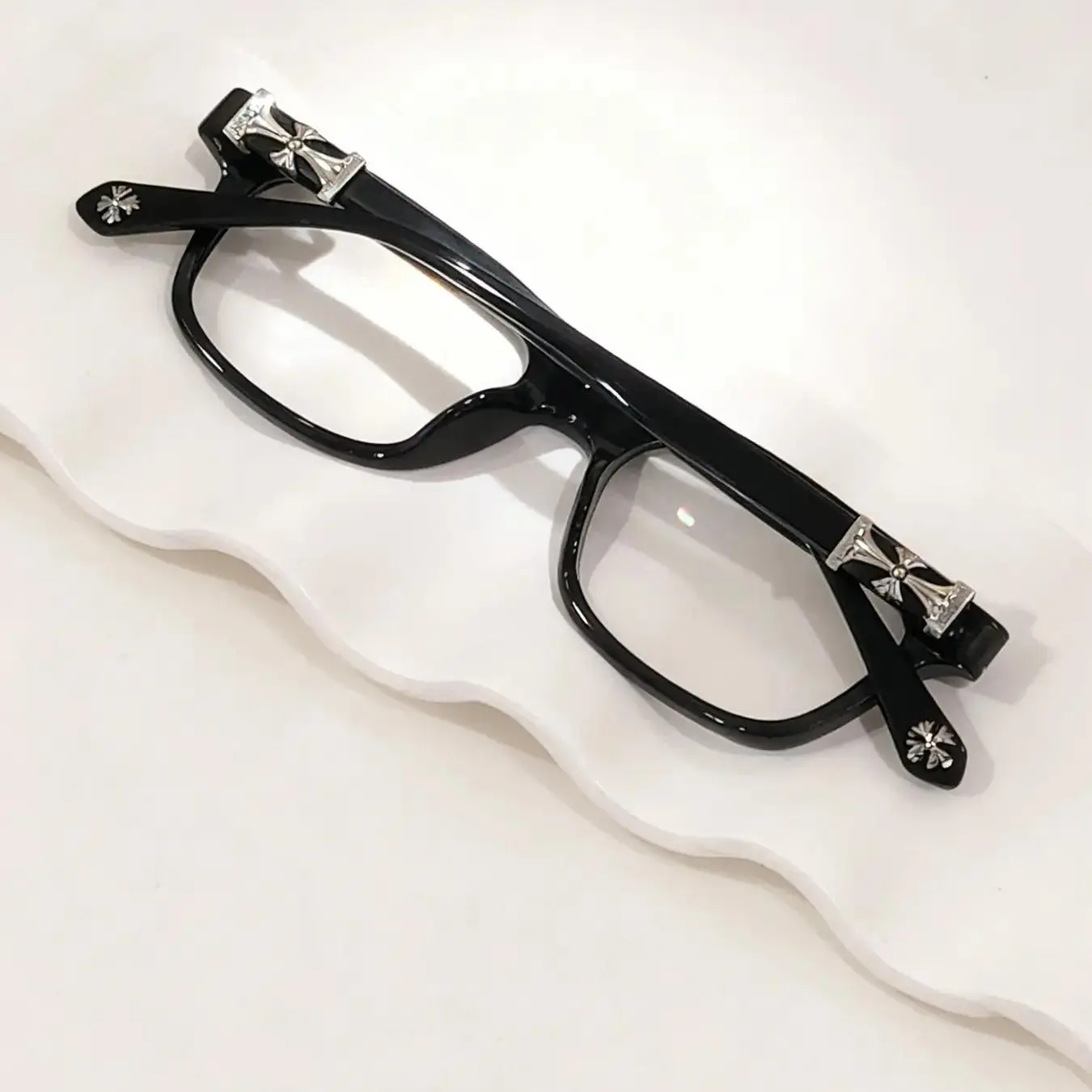 Fashion Metal Square Frame Eyewear - Anti-Blue Light Flat Lenses, Plain Pattern, Unisex Gamers' Accessory, All-Season Festive Party Gift (Home, Festive & Party Supplies), Fashionable Frames Glasses, Square Frames Eyeglasses