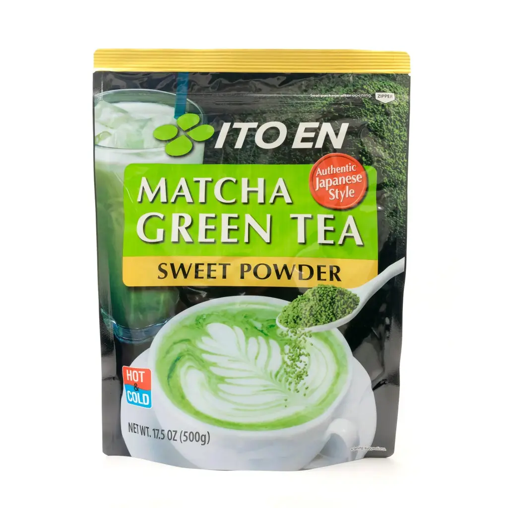 ITO EN Sweetened Creamy Matcha Green Tea Powder, 500g Ambient Food Service Instant Drink, Easy to Dissolve, Ideal for Bake with Matcha & Easy Latte Prep