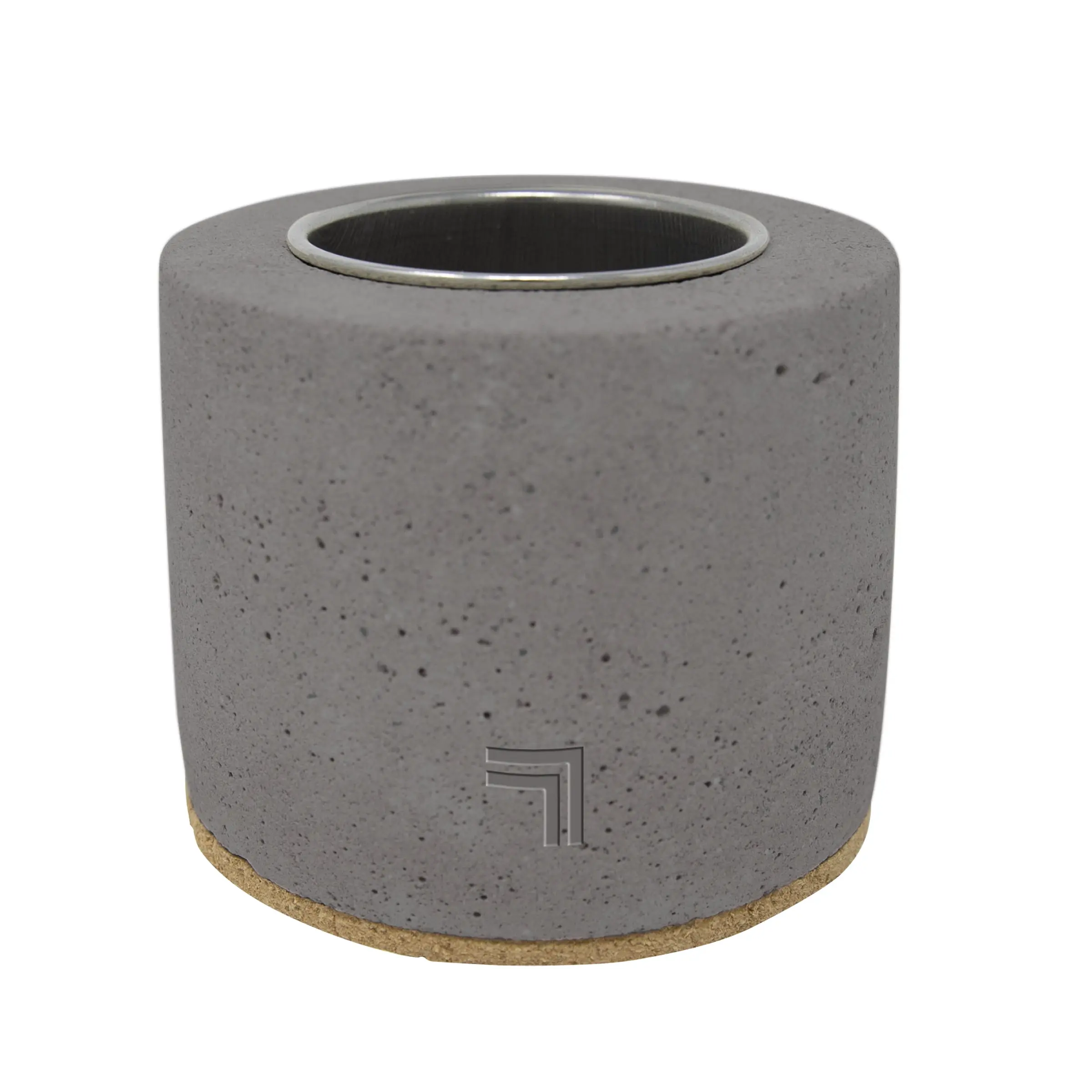 Sharper Image Black & Gray Concrete Round Multi-Fuel Tabletop Fire Pit - 3.38" height, 4" W, 4" depth, 2.94 lbs, Smokeless, Odorless, No Firewood Required, Isopropyl Rubbing Alcohol Compatible, Backyard Outdoor Year-Round Use Fire Pit